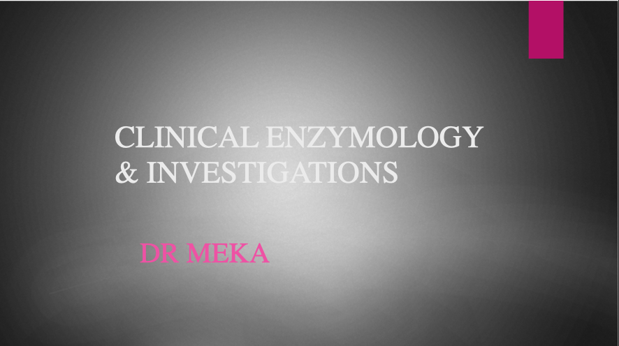 CLINICAL ENZYMOLOGY & INVESTIGATIONS