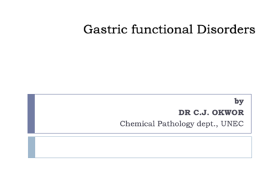 GASTRIC FUNCTIONAL DISORDERS