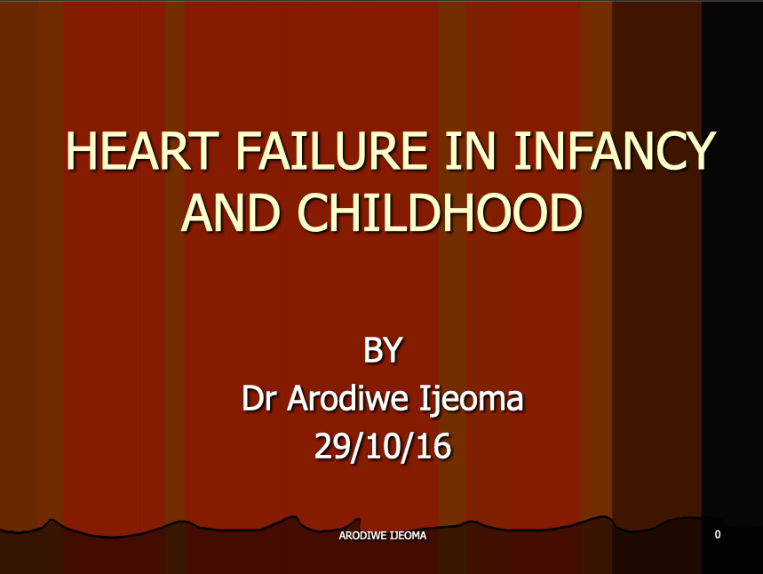 HEART FAILURE IN CHILDREN