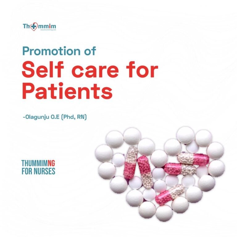Nursing: Promotion of Self Care for Patients