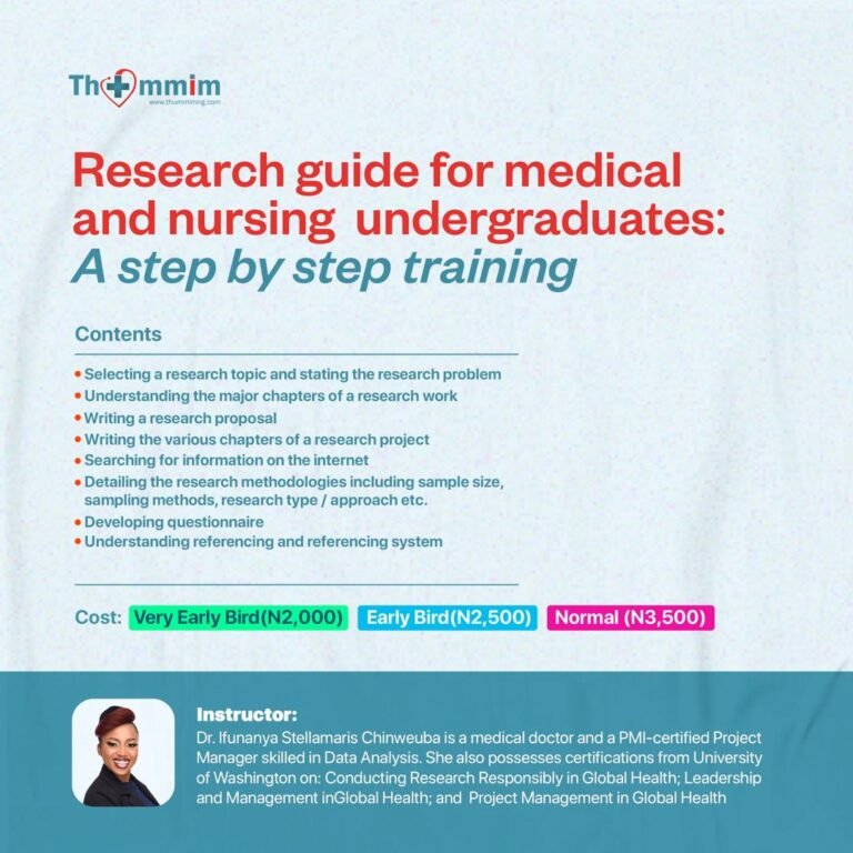 Research Guide for Medical and Nursing Undergraduates: A Step by Step Training