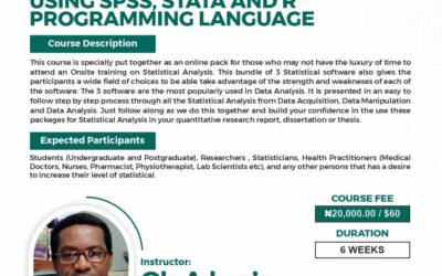 Statistical Analysis Using SPSS, STATA and R Programming Language