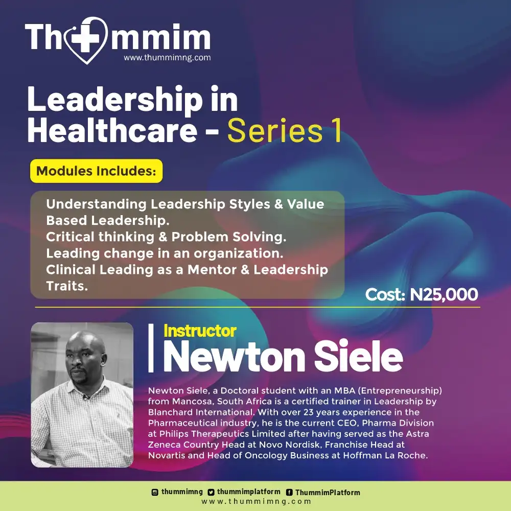 Leadership in Healthcare – Series 1