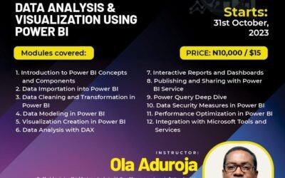 Introduction to Data Analysis and Visualization Using Power BI