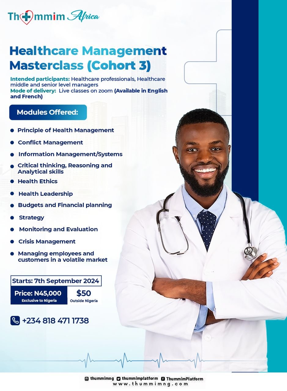 Healthcare Management Masterclass (Cohort 3)